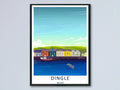 Dingle Dolphin Harbor Art Print | Colorful Ireland Waterfront Wall Decor-0