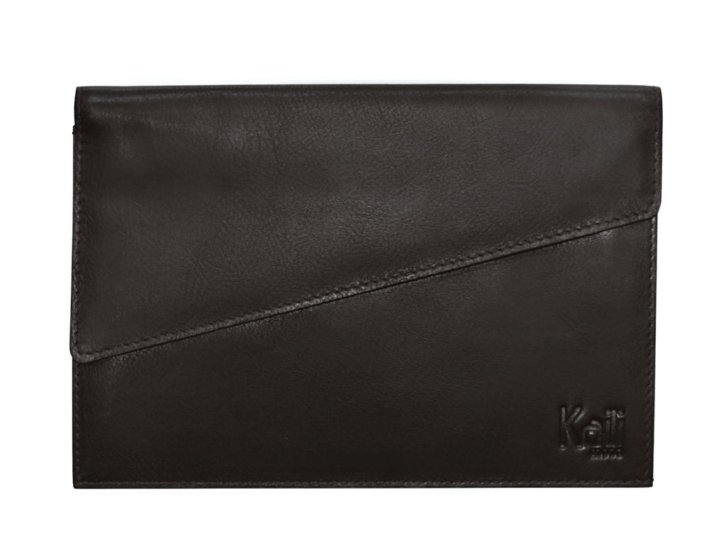 K0018AB | Car and Motorcycle Document Holder in genuine full-grain leather with light grain. Black color. Snap button closure. Dimensions: 19 x 13 x 1 cm. Packaging: Tnt pouch.