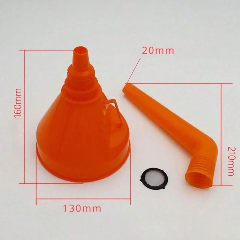 Refueling Funnel with Filter Motorcycle Refuel Engine Oil Funnel Moto Car Long Mouth Funnels Car Repair Filling Tools