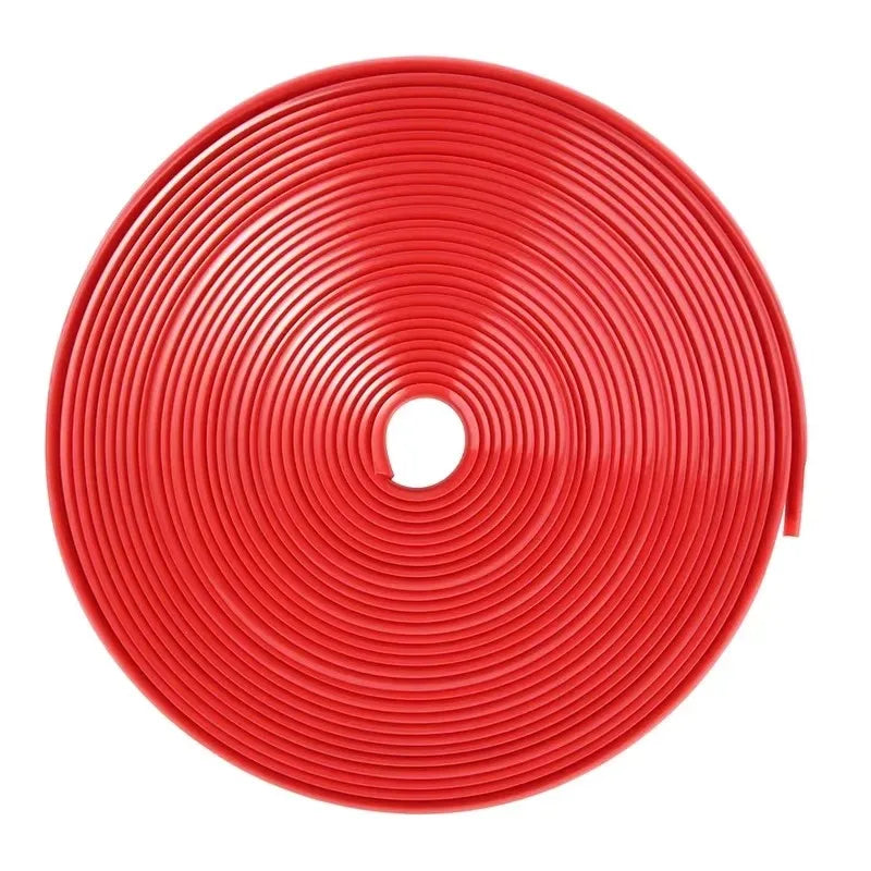 8m/Roll Car Tire Protection Strip, Tire Anti-Scratch Decorative Strip, Rubber Trim Molding, Car Sticker Styling Accessories