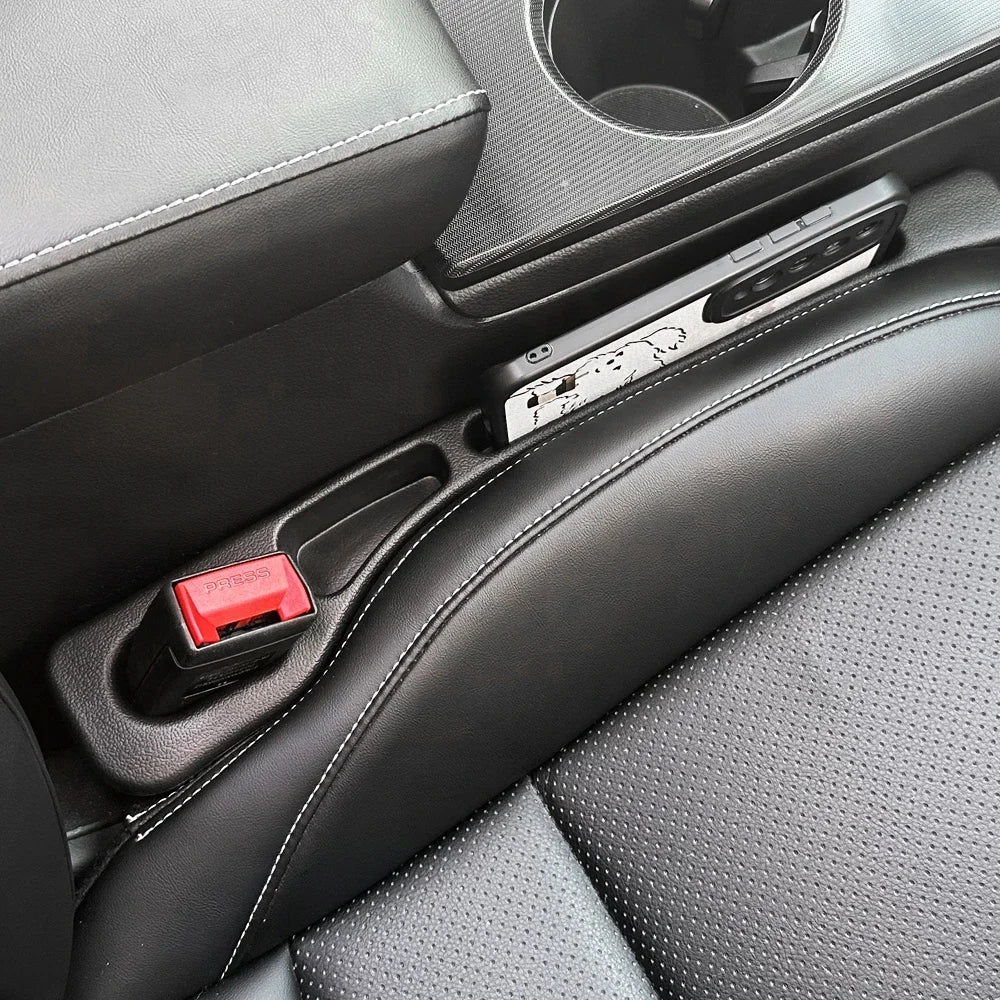 1 Pair Car Seat Gap Filler Leak Proof Crevice Storage Organizer Universal Fit Between Seats Console Auto Interior Accessories