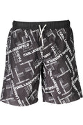KARL LAGERFELD BEACHWEAR SWIMSUIT PARTS UNDER MAN BLACK-0